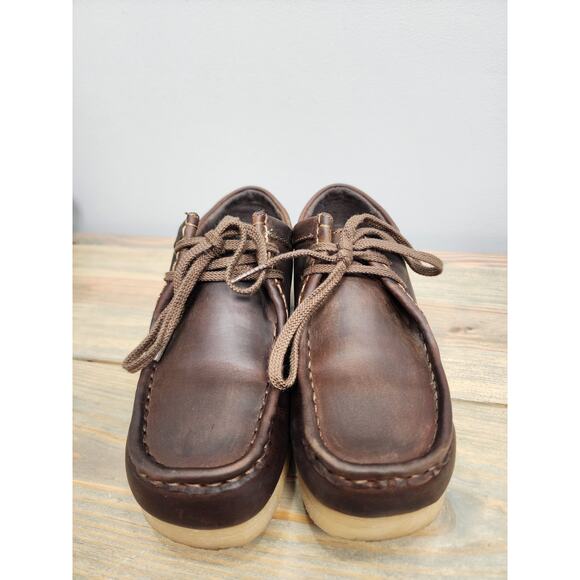 Clarks Padmora Wallabee Beeswax Shoes Womens 7 Brown Leather 15260 - Picture 2 of 10